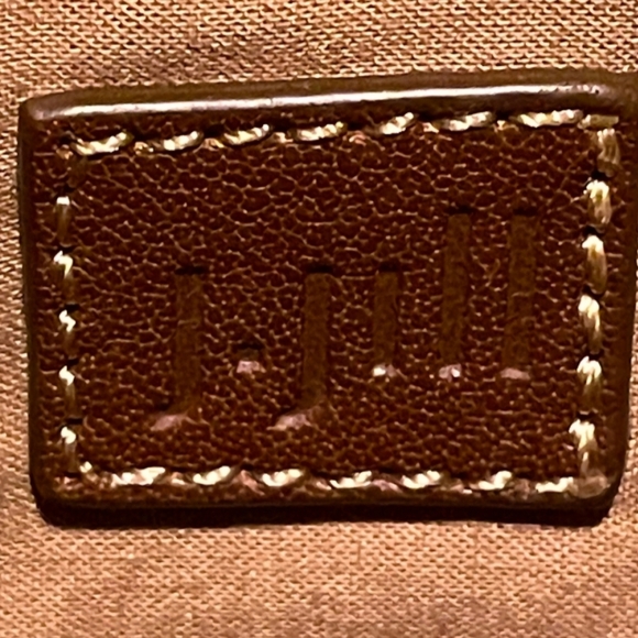 J. Jill | NWT Boho Woven Tassel Straw Navy and Orange Zipper Clutch - Picture 2 of 4